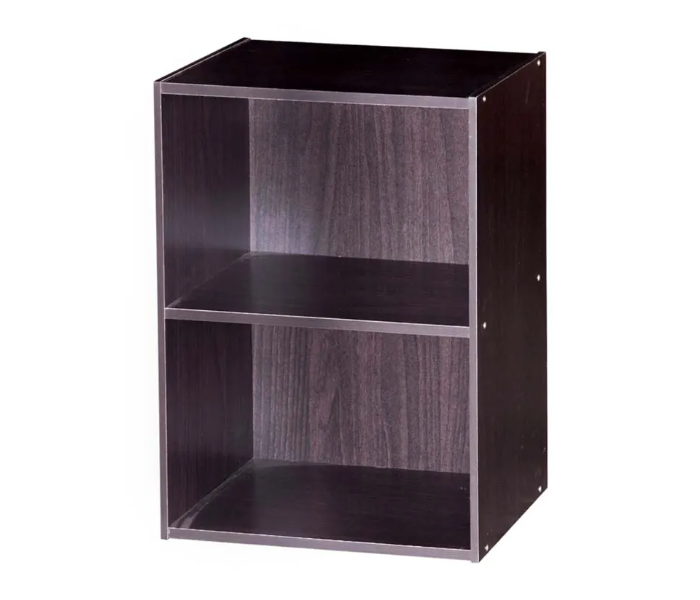 Danube Home Lebron 2 Tier Open Shelf Cabinet - Dark Brown - Zoom Image