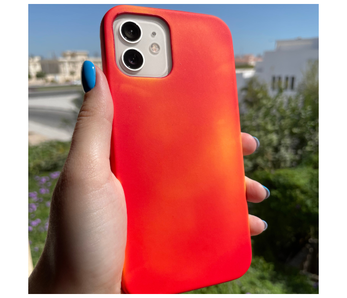 Lightweight Color Changing Mobile Case For iPhone 13 - Red and Yellow - Zoom Image 2