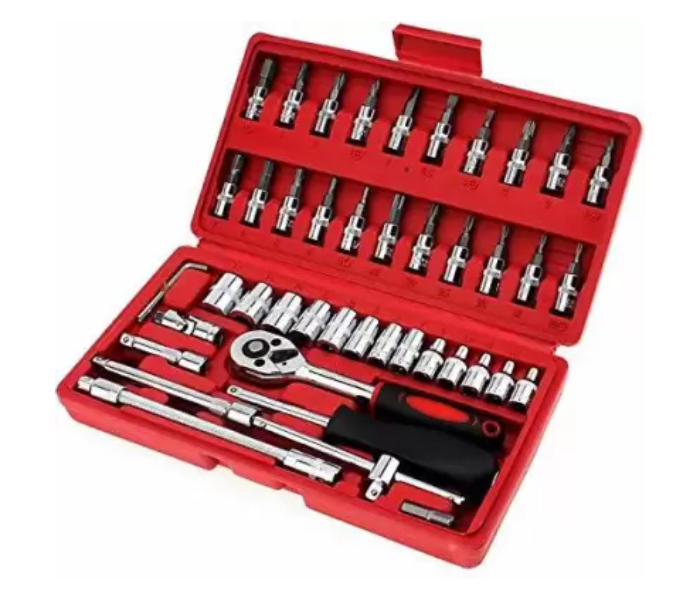 46 Pieces Multi Socket Wrench Set Tool Kit - Zoom Image 1