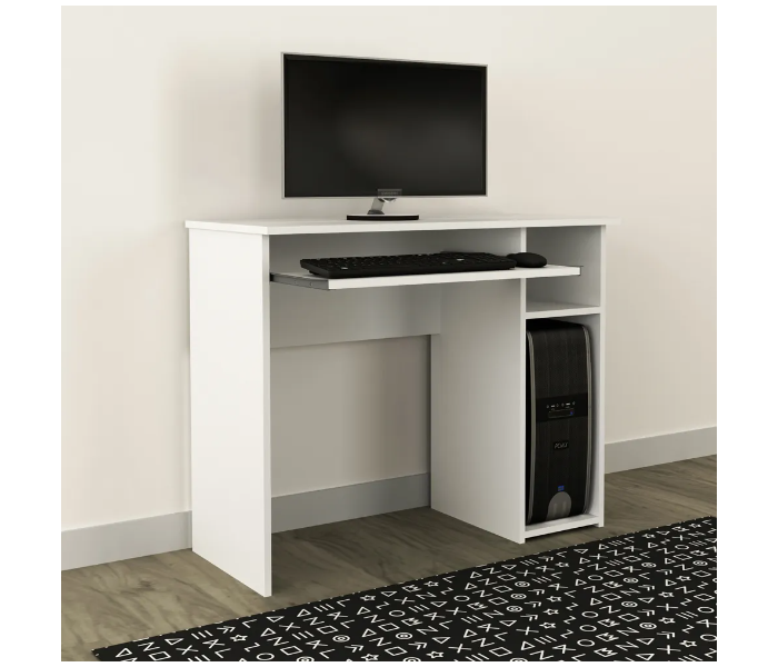 Danube Home Amity Office Table - White - Zoom Image 1