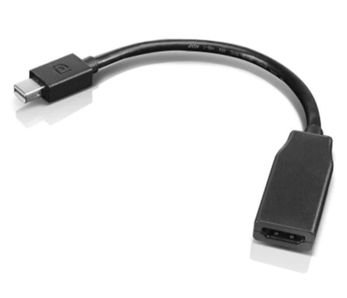 Lenovo 0B47089 Mini Display Port to HDMI Adapter - Black - Zoom Image