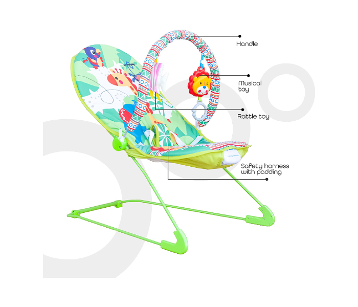 Moon MNBGRGR03 Hop-Hop Bouncer for Babies - Green - Zoom Image 2