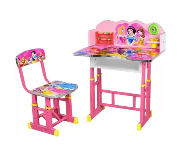 Galaxy Princess Melamine Series Engineered Wood Study Table for Kids - Pink - Zoom Image 2