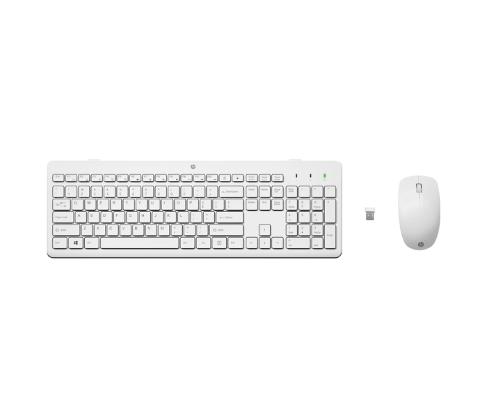 HP 3L1F0AA 230 Wireless Mouse and Keyboard Combo - White - Zoom Image 2