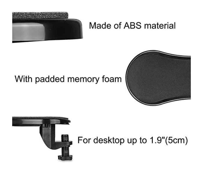 Generic Adjustable Arm Rest Support for Computer Desk - Zoom Image 6