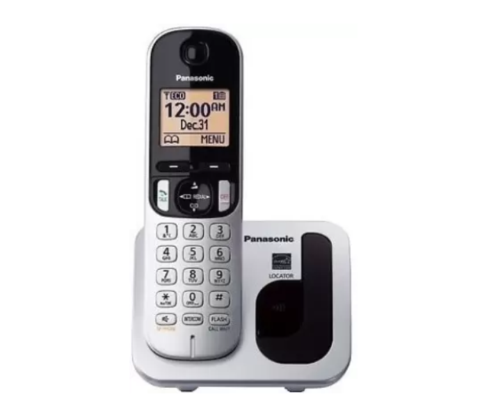 Panasonic KX TGK 210 Cordless Landline Phone - Silver and Black - Zoom Image