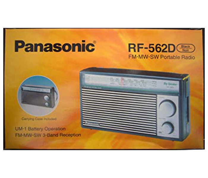 Panasonic RF 562 AM FM SW Shortwave Transistor Radio - Black and Silver - Zoom Image 2