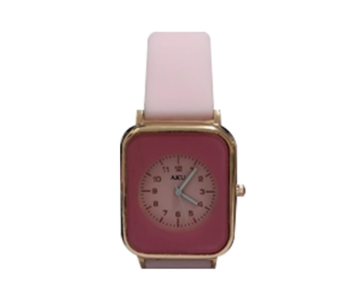 AKU-6 First Smartband Model KSA Analog Watch - Pink - Zoom Image