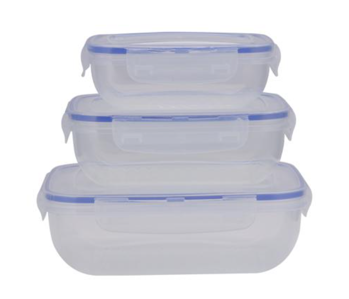 Royalford RF10780 Cook and Lock 3 Piece Rectangular Storage Box - Zoom Image 1