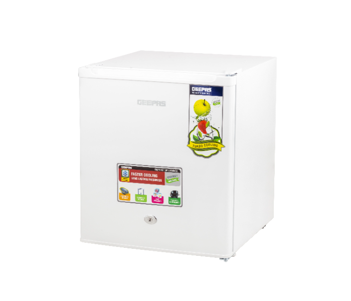 Geepas GRF654WPEN 60Litre Faster Cooling Mini Refrigerator - White - Zoom Image 2