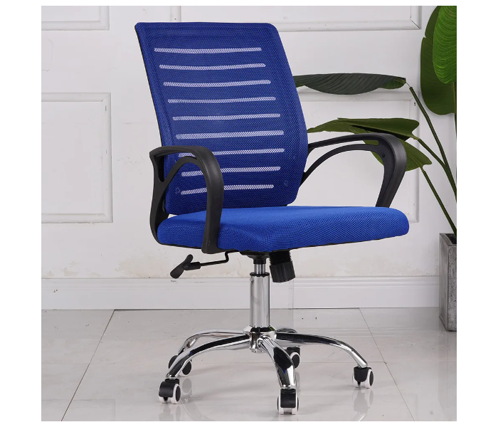 Danube Home Marvel Mid Back Office Chair - Blue - Zoom Image 1