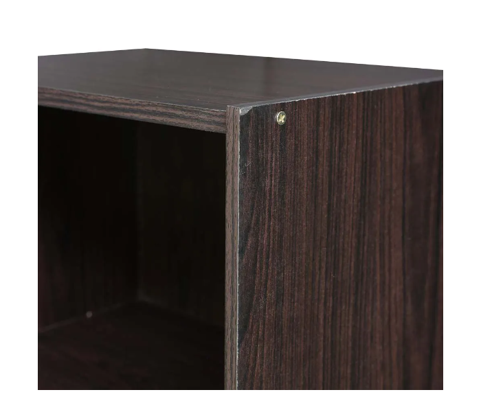 Danube Home Lebron 3 Tier Open Shelf Cabinet - Dark Brown - Zoom Image 3