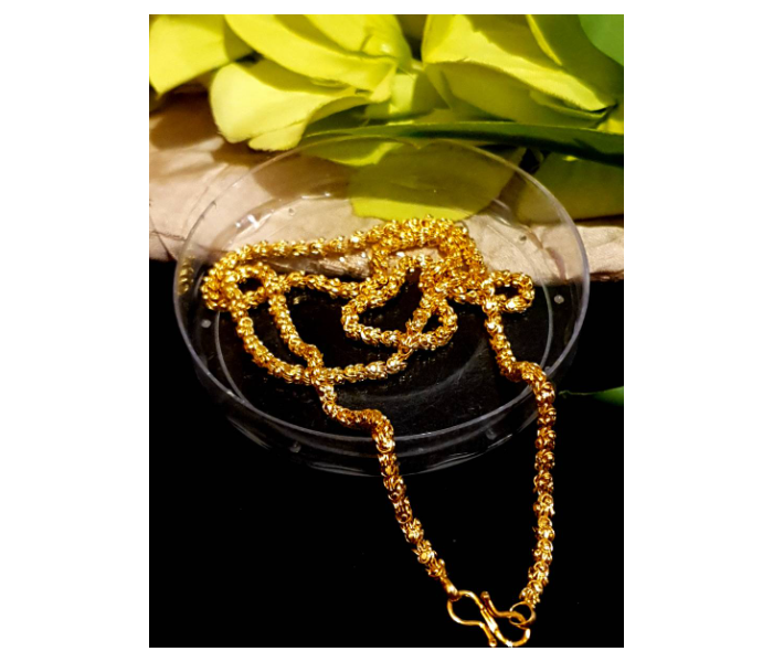 Strabella NC003 Gold Plated Chain for Women - Gold - Zoom Image