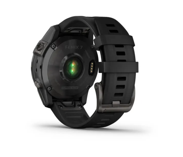 Garmin 010-02540-35 Fenix 7 Sapphire Solar Edition Black DLC Titanium with Black Band - Zoom Image 5