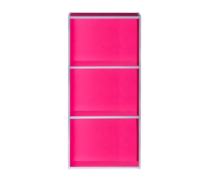 Danube Home Revlon 3 Tier Open Shelf Cabinet - Pink - Zoom Image 1