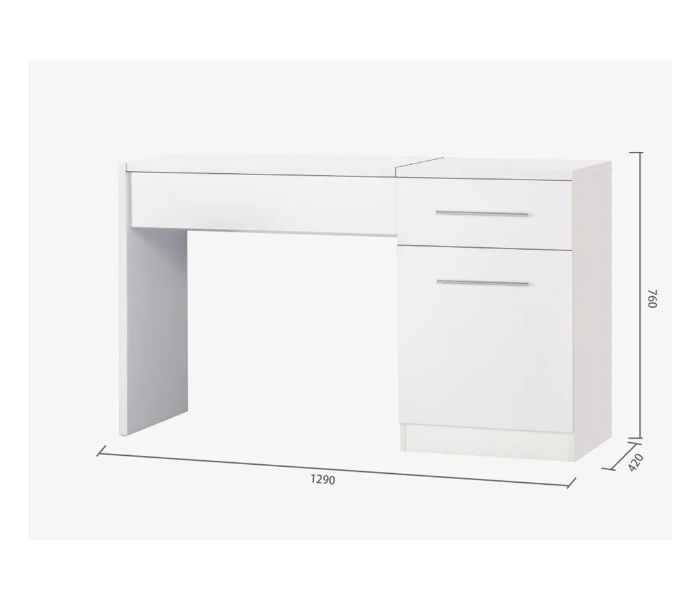 Danube Home Abra Dresser with Mirror - White - Zoom Image 2