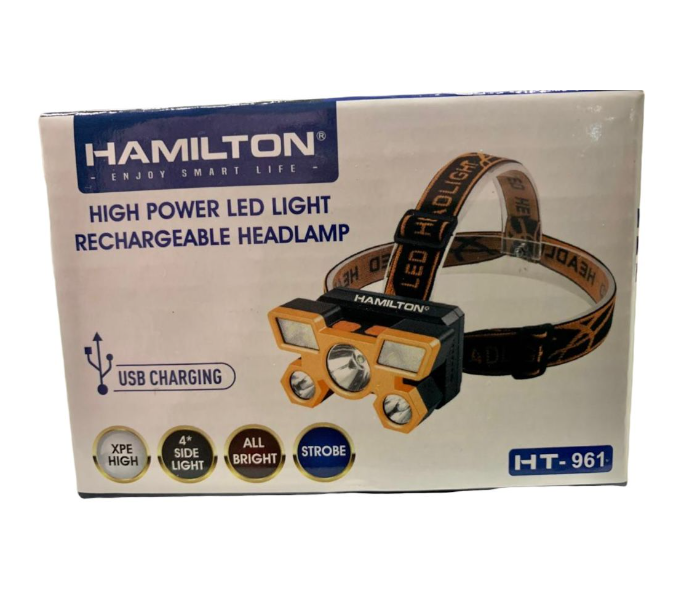 Hamilton HT-961 5 Head High Power Rechargeable Head Lamp - Black - Zoom Image 5