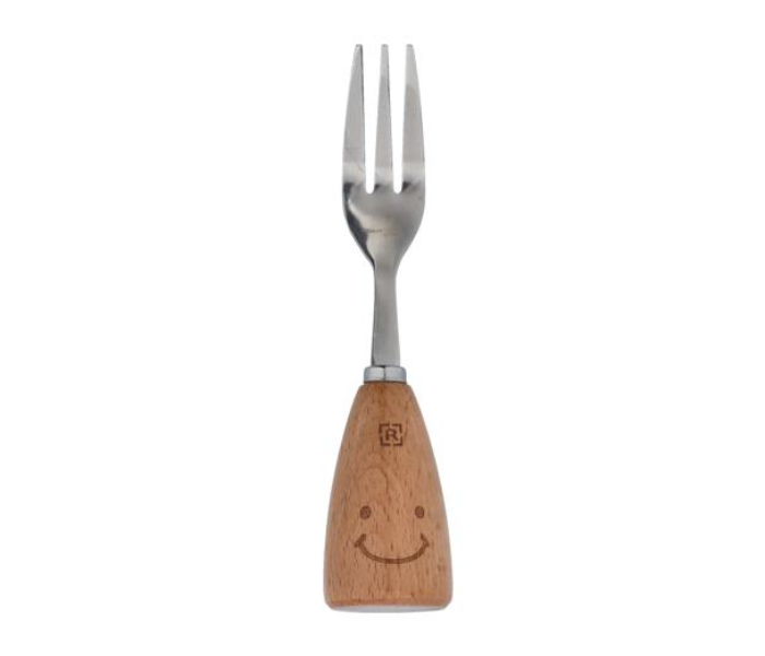 Royalford RF10665 Stainless Steel Table Fork - Silver and Brown - Zoom Image 1