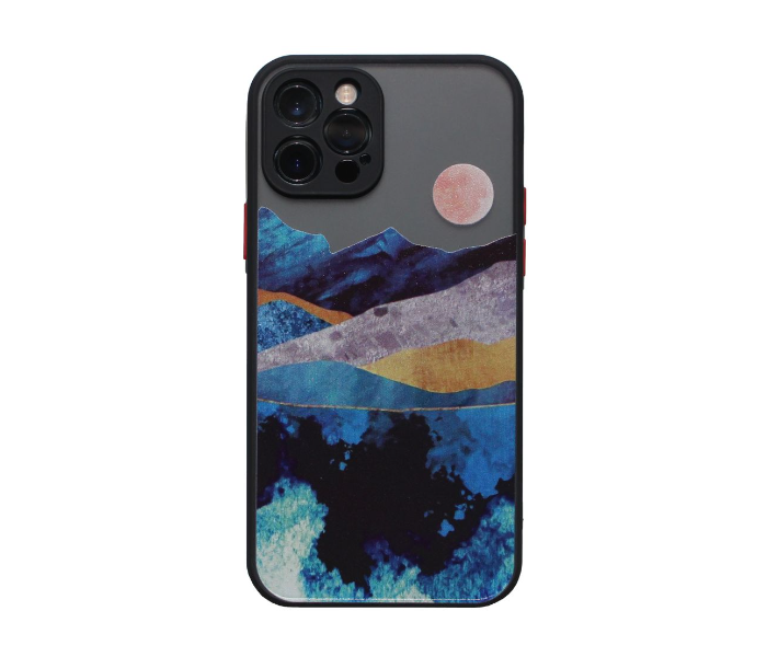 Matt Translucent Sunset Art Print Mobile Case For iPhone 12 Pro - Zoom Image 1