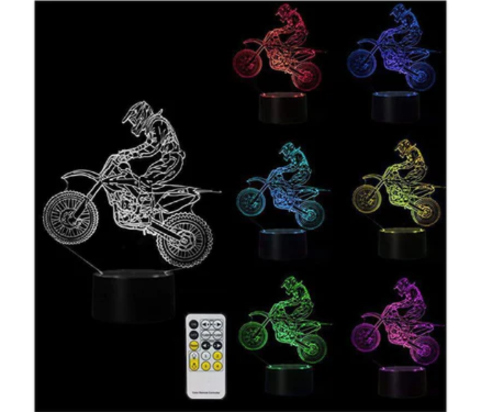 Watiaa Motocross Lamp 3D Light for Kids - Zoom Image 2