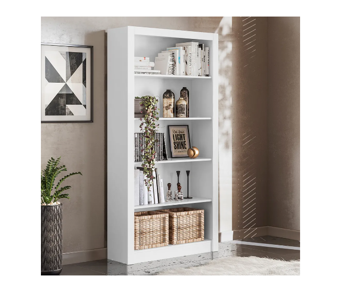 Danube Home Warden Office Book Shelf - White - Zoom Image 1