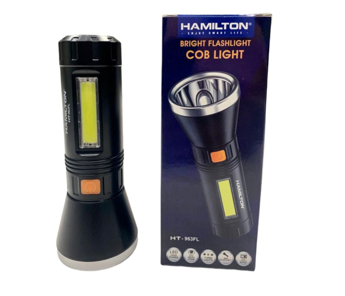 Hamilton HT-963FL Bright Flash Light Multiple Side Cob Light - Black - Zoom Image 2