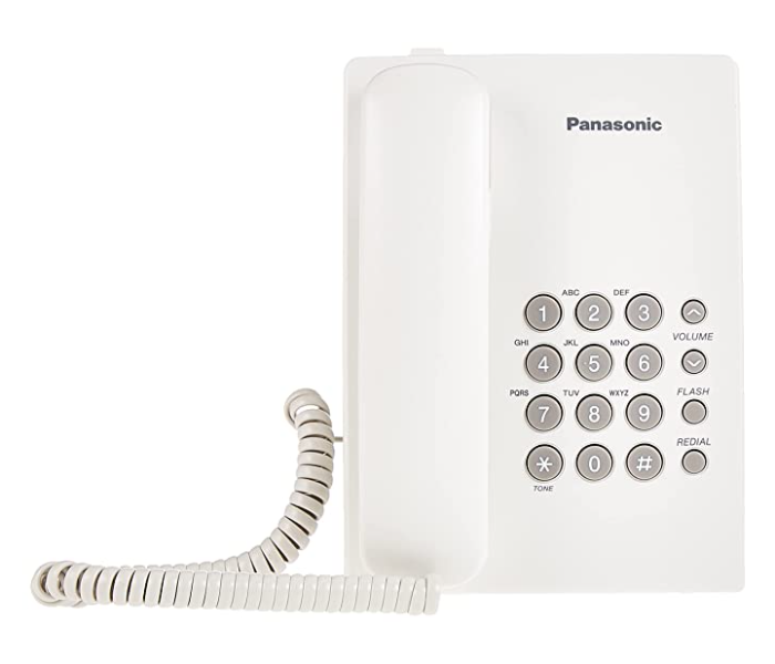 Panasonic KX TS 500 Single Line Corded Telephone - White - Zoom Image 3