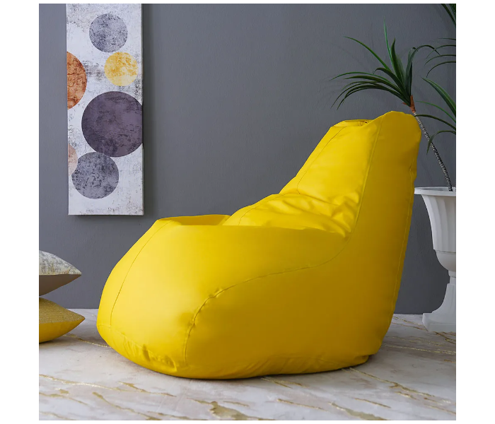 Danube Home Rocky Tear Drop Bean Bags - Yellow - Zoom Image 1