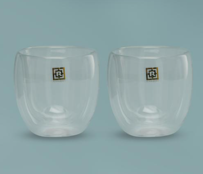 Royal Ford Borosilicate 2Pcs Double Wall Mug Set 150ML