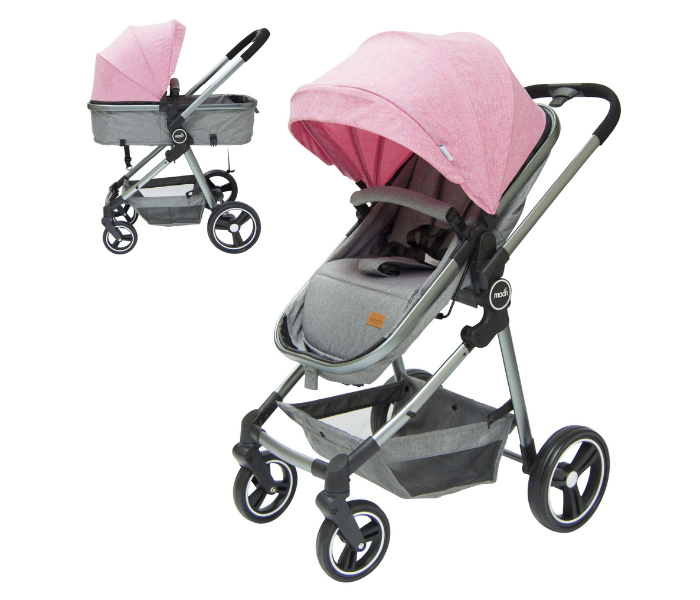 Moon MNBGSGP02 Pro 2 in 1 Stroller for Babies - Pink - Zoom Image 1