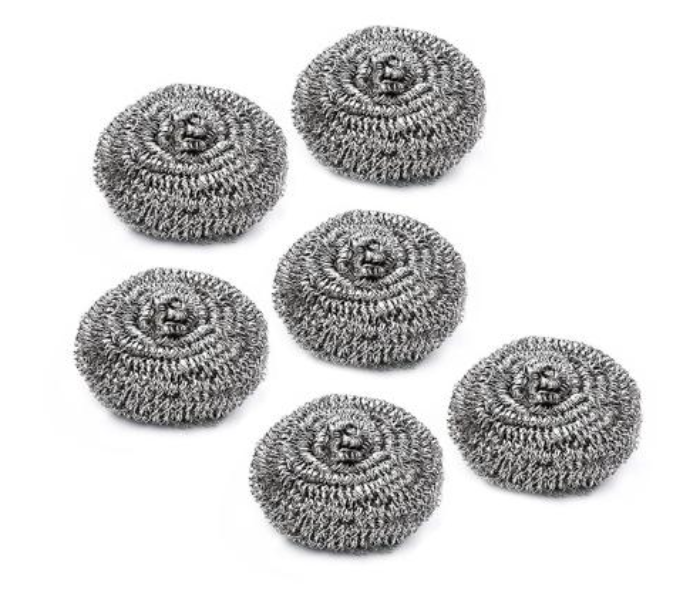 Royalford RF10637 6 Piece Stainless Steel Scourer - Zoom Image