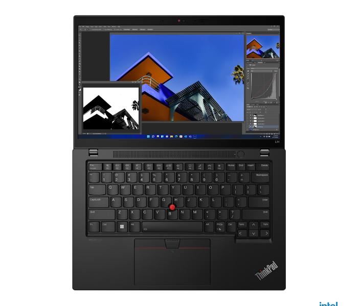 Lenovo 21C10008GR ThinkPad L14 Gen 3 14 Inch FHD Intel Core i5-1235U Processor 8GB DDR4 RAM 256GB SSD Integrated Intel Iris Xe Graphics Windows 11 Pro 64 - Black - Zoom Image 5