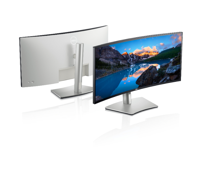 DELL U3421WE 34 Inch LED Curved Ultra Sharp USB-C Hub Monitor - Silver - Zoom Image 9