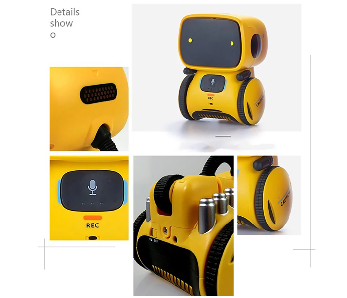 New Smart Robot Dance Voice Interaction Touch Control Sensing Educational Toys for Kids - Yellow - Zoom Image 4