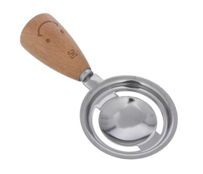 Royalford RF10663 Stainless Steel Egg Spoon - Silver and Brown - Zoom Image 1