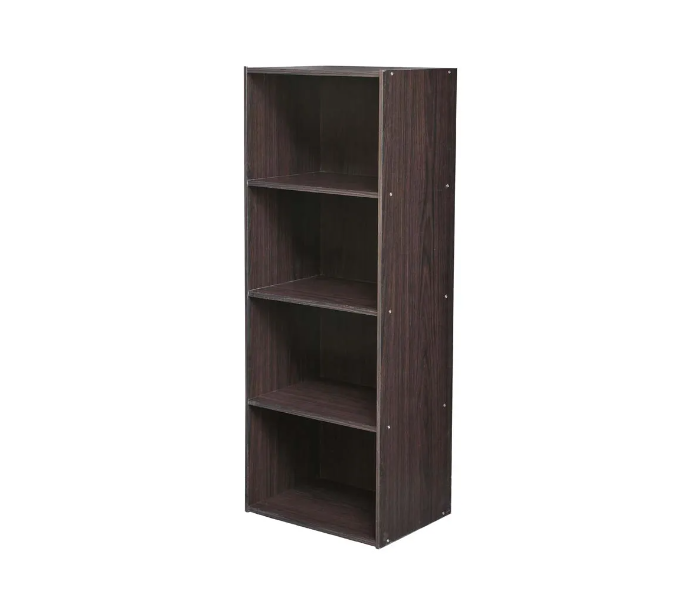 Danube Home Lebron 3 Tier Open Shelf Cabinet - Dark Brown - Zoom Image 1