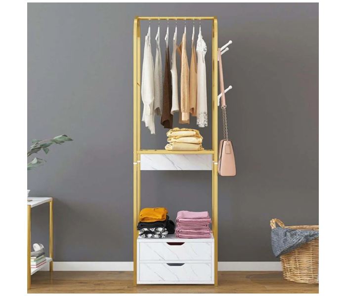 Danube Home Felly Free Standing Narrow Clothes Rack - White - Zoom Image 3