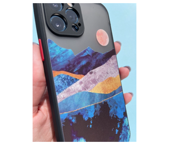 Matt Translucent Sunset Art Print Mobile Case For iPhone 11 Pro - Zoom Image 3