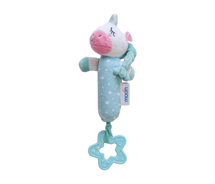 Moon MNNSTMT04 Unicorn Soft Rattle Toy for Babies - Blue - Zoom Image 1