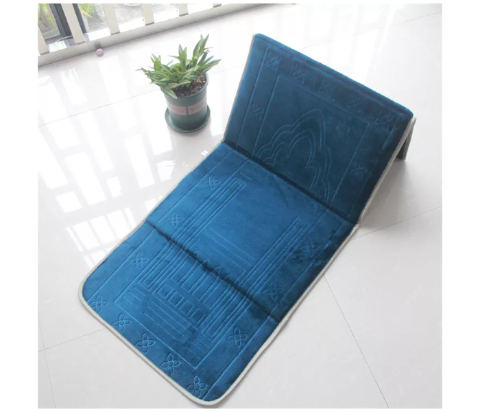 Harmony Foldable Backrest Prayer or Meditation Velvet Mat with Carrying Pouch  - Zoom Image 4