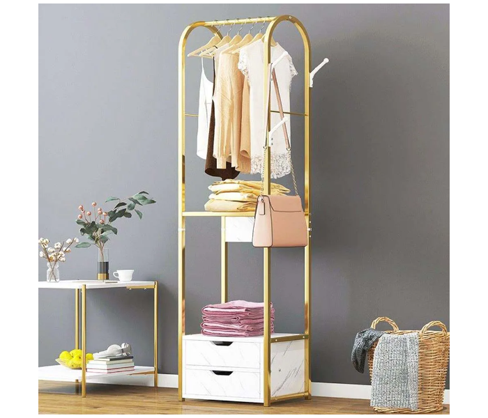 Danube Home Felly Free Standing Narrow Clothes Rack - White - Zoom Image 1