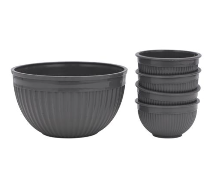 Royalford RF10781 5 Piece Bowl Set - Grey - Zoom Image 1