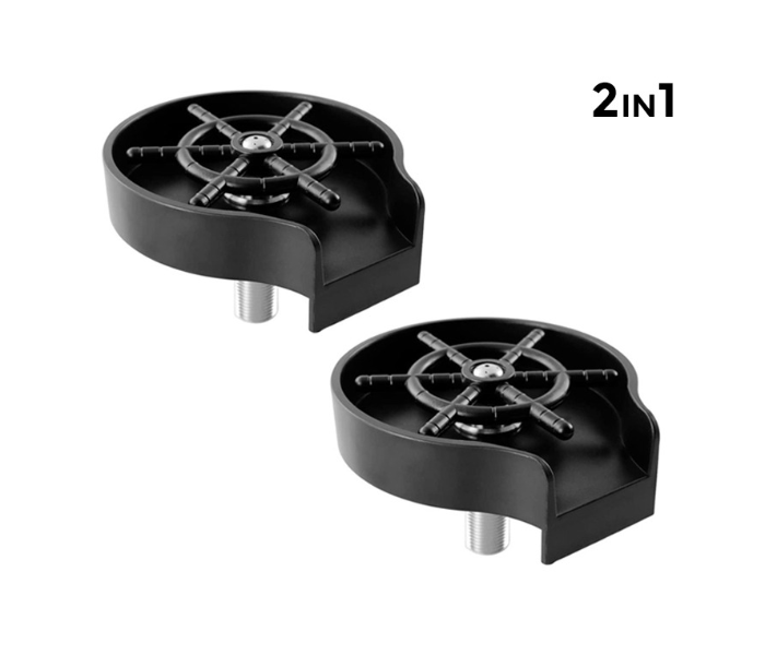 RMN 2 Pieces Combo of Kitchen Faucet Bottle Washer - Black - Zoom Image