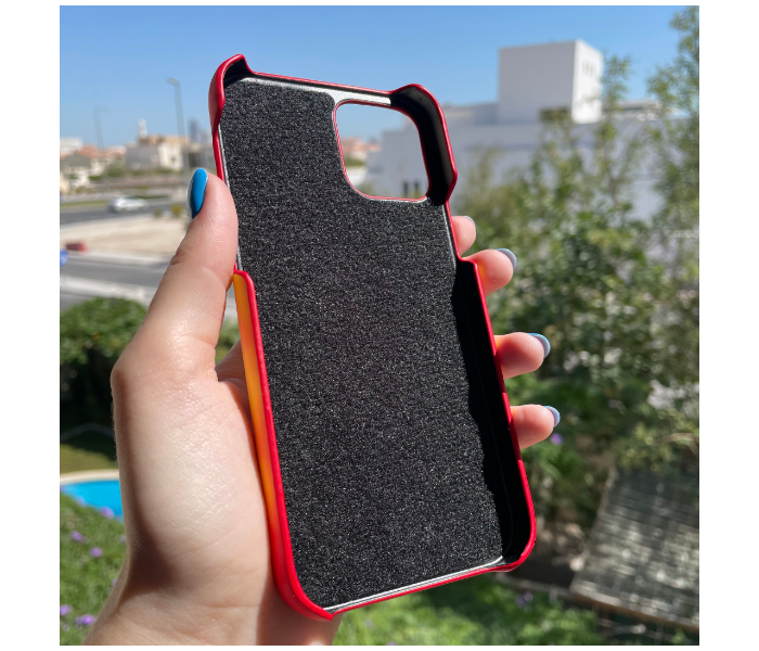 Lightweight Color Changing Mobile Case For iPhone 12 Mini - Red and Yellow - Zoom Image 3