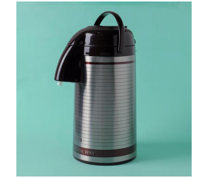 Royalford RF10501 3 Litre Airpot Glass Vacuum Flask - Silver and Black - Zoom Image 5