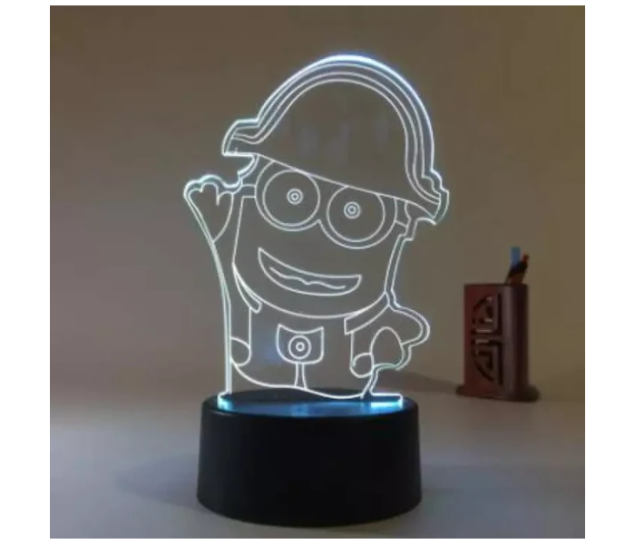 Watiaa 3D Lamp Minions Game Playing USB LED Bedroom Decorative Night Light - Zoom Image