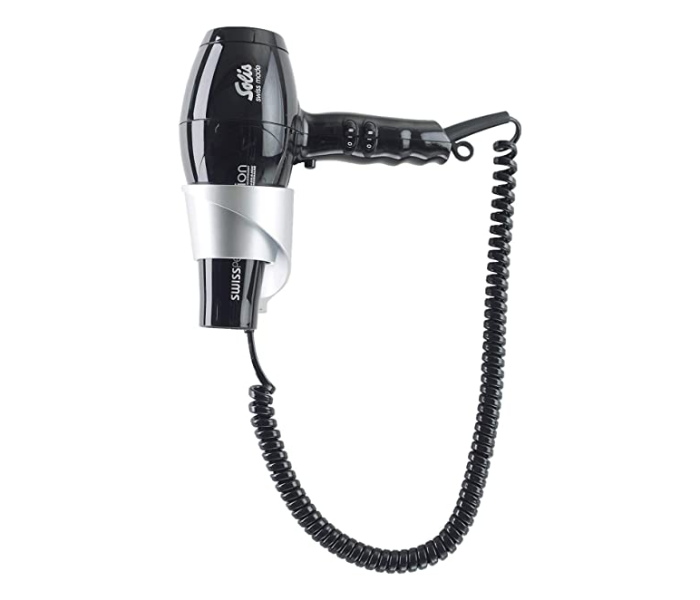 Solis 1800 Watts Swiss Perfection Wall Mounted Hair Dryer - Black - Zoom Image 1