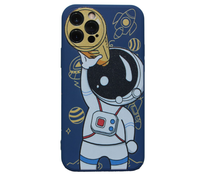 Blue Case Art Print Austronaut Mobile Case For iPhone 13 - Blue - Zoom Image 1