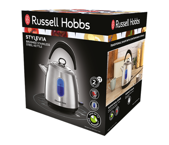 Russell Hobbs RH28130 Stylevia Kettle Brushed Stainless Steel - Silver - Zoom Image 6