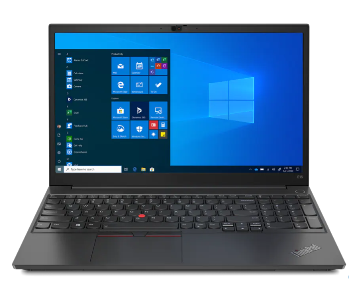 Lenovo 20TD00FHAD ThinkPad E15 Black 15.6 Inch FHD Intel Core i7-1165G7 Processor 8GB DDR4 RAM 512GB SSD 2GB NVidia MX450 Graphics Windows 11 Pro 64 - Black - Zoom Image 1